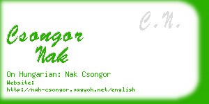 csongor nak business card